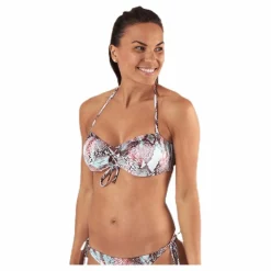 Pieces Noelle Bikini Bandeau Beige Clearance