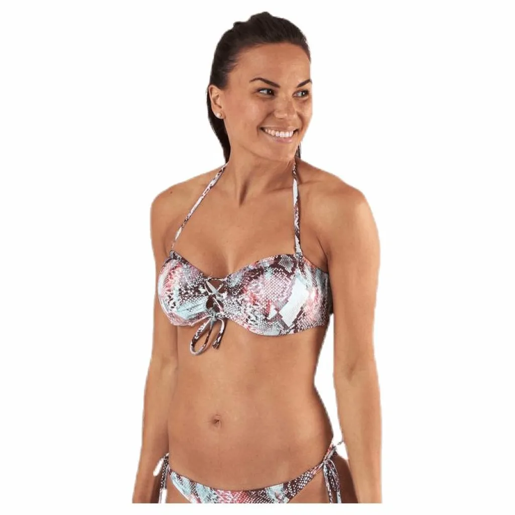Pieces Noelle Bikini Bandeau Beige Clearance