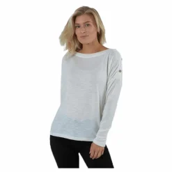 Pieces Nollie Ls O-Neck Top White Vit