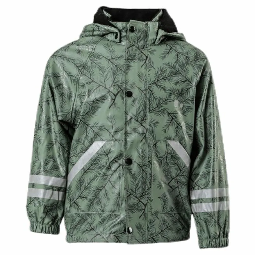 Lindberg Nordskog Fleece-Lined Rain Set Green Grön Best