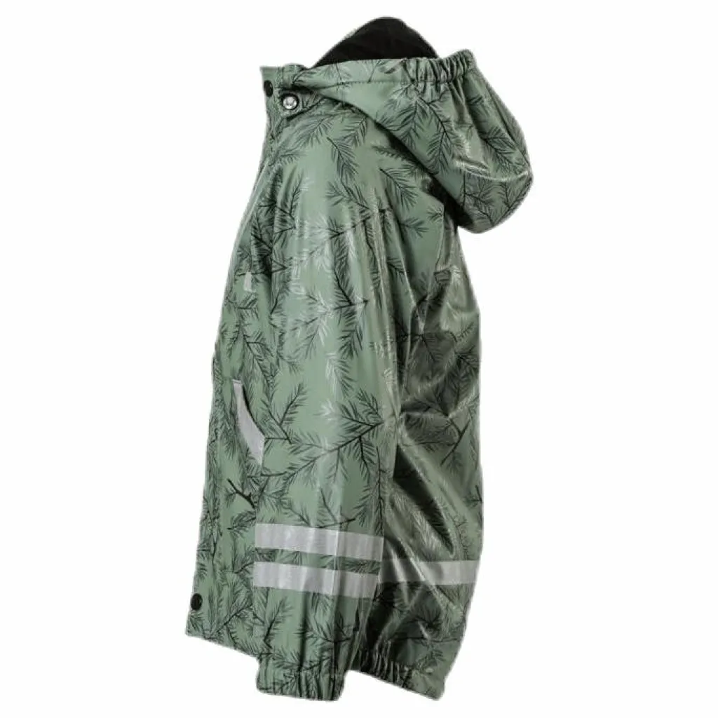 Lindberg Nordskog Fleece-Lined Rain Set Green Grön Best