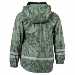 Lindberg Nordskog Fleece-Lined Rain Set Green Grön Best