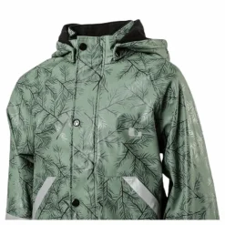 Lindberg Nordskog Fleece-Lined Rain Set Green Grön Best