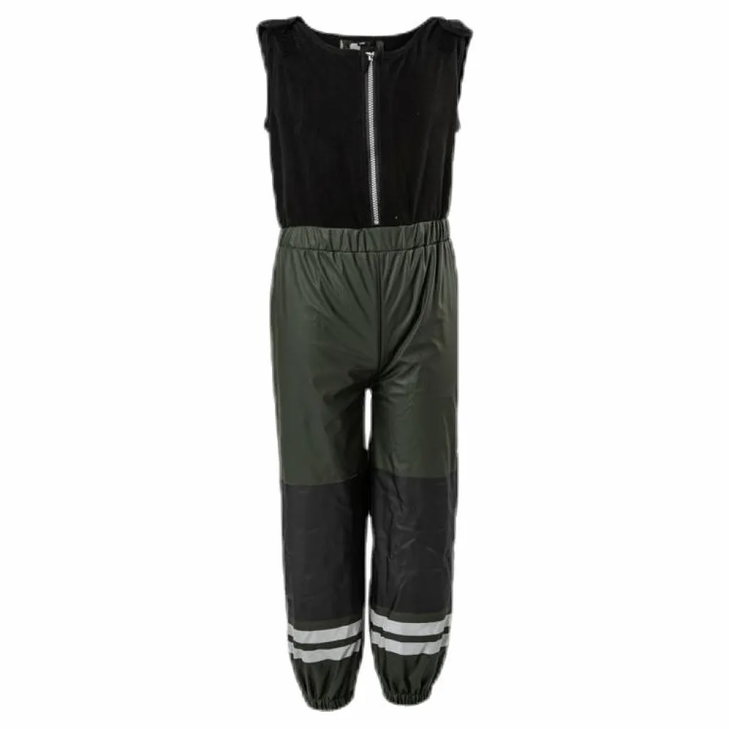 Lindberg Nordskog Fleece-Lined Rain Set Green Grön Best