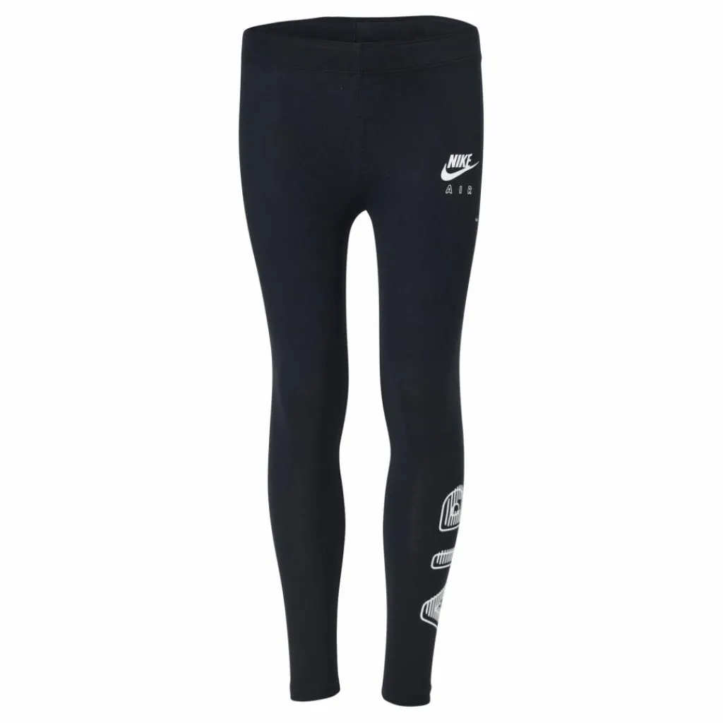 Nike NSW Air Favorites Legging Junior White/Black Svart Best