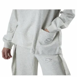Nike Nsw Crew Earth Day Ft Grey Grå Outlet