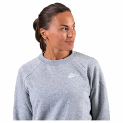 Nsw Essential Crew Flc White/Grey*Nike New
