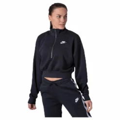 Nsw Essential Flc Crop Hz White/Black*Nike Clearance