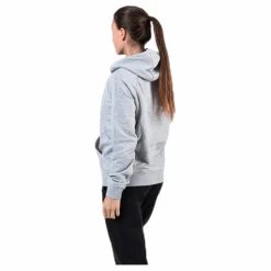 Nike Nsw Essential Hoodie White/Grey Grå New