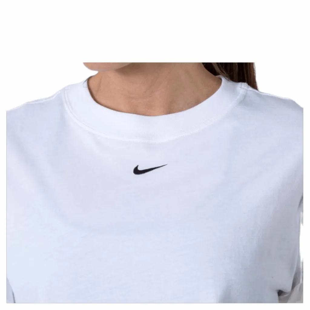 Nike Nsw Essential Ss Bf Top White/Black Vit Outlet