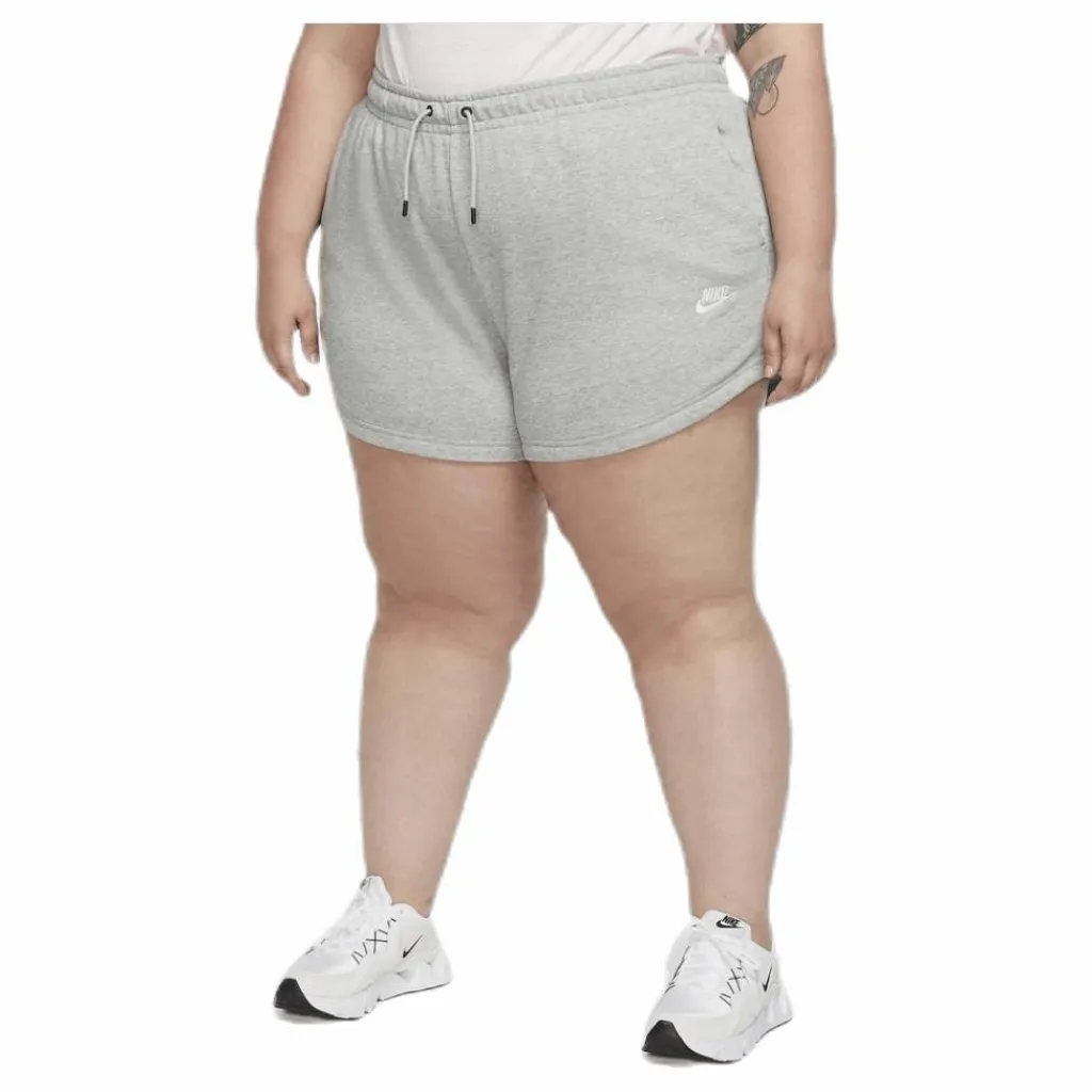 Nike Nsw Essntl Short Ft Plus Grey Grå Sale