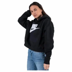 Nsw Fleece Hood Black*Nike Outlet