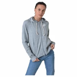 Nike Nsw Gym Vintage Full Zip Grey Grå Discount
