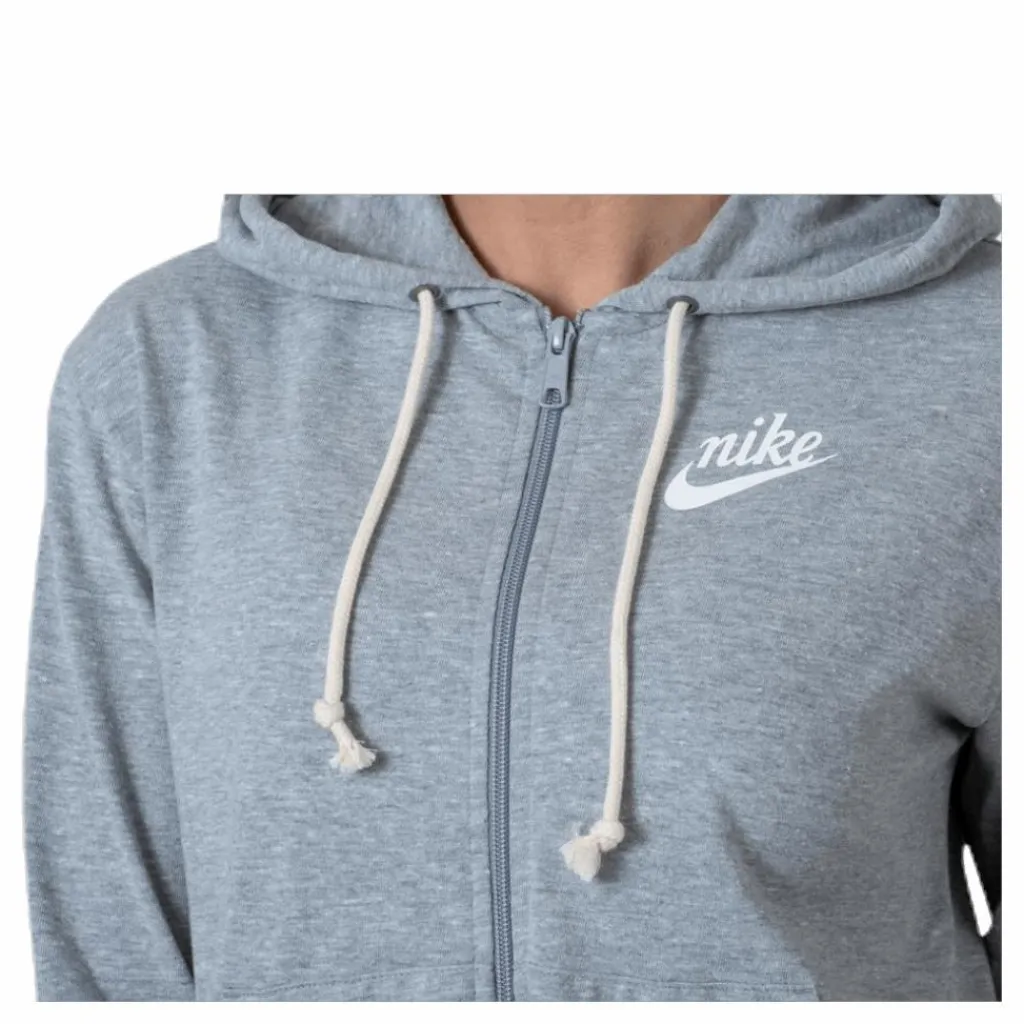 Nike Nsw Gym Vintage Full Zip Grey Grå Discount