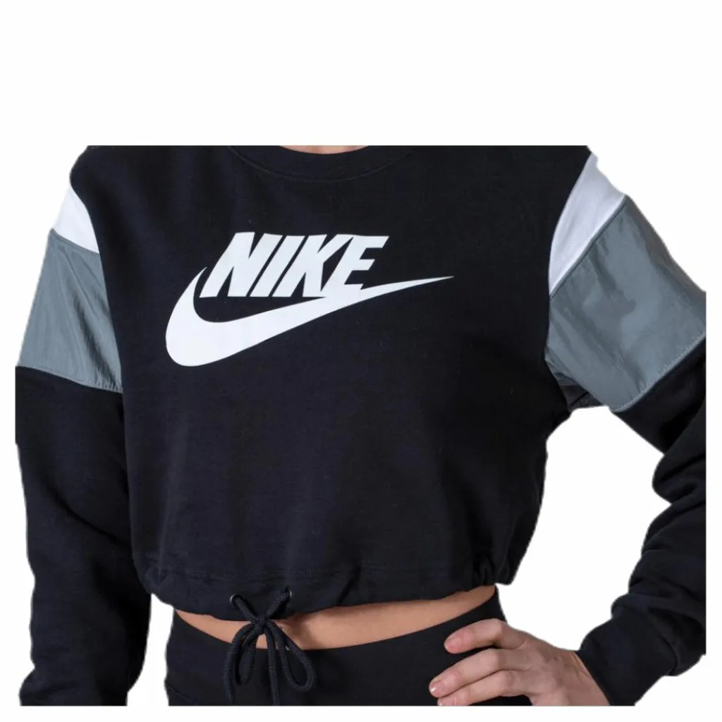 Nsw Heritage Crew Flc Sb White/Black*Nike Outlet