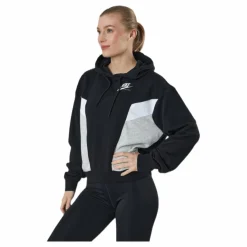 Nike Nsw Heritage Hoodie Flc Black Svart New
