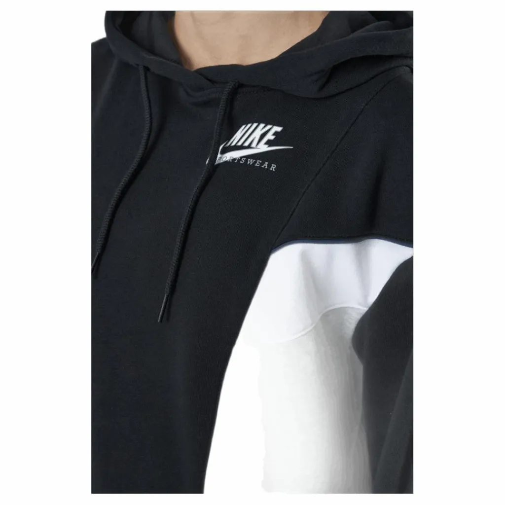 Nike Nsw Heritage Hoodie Flc Black Svart New