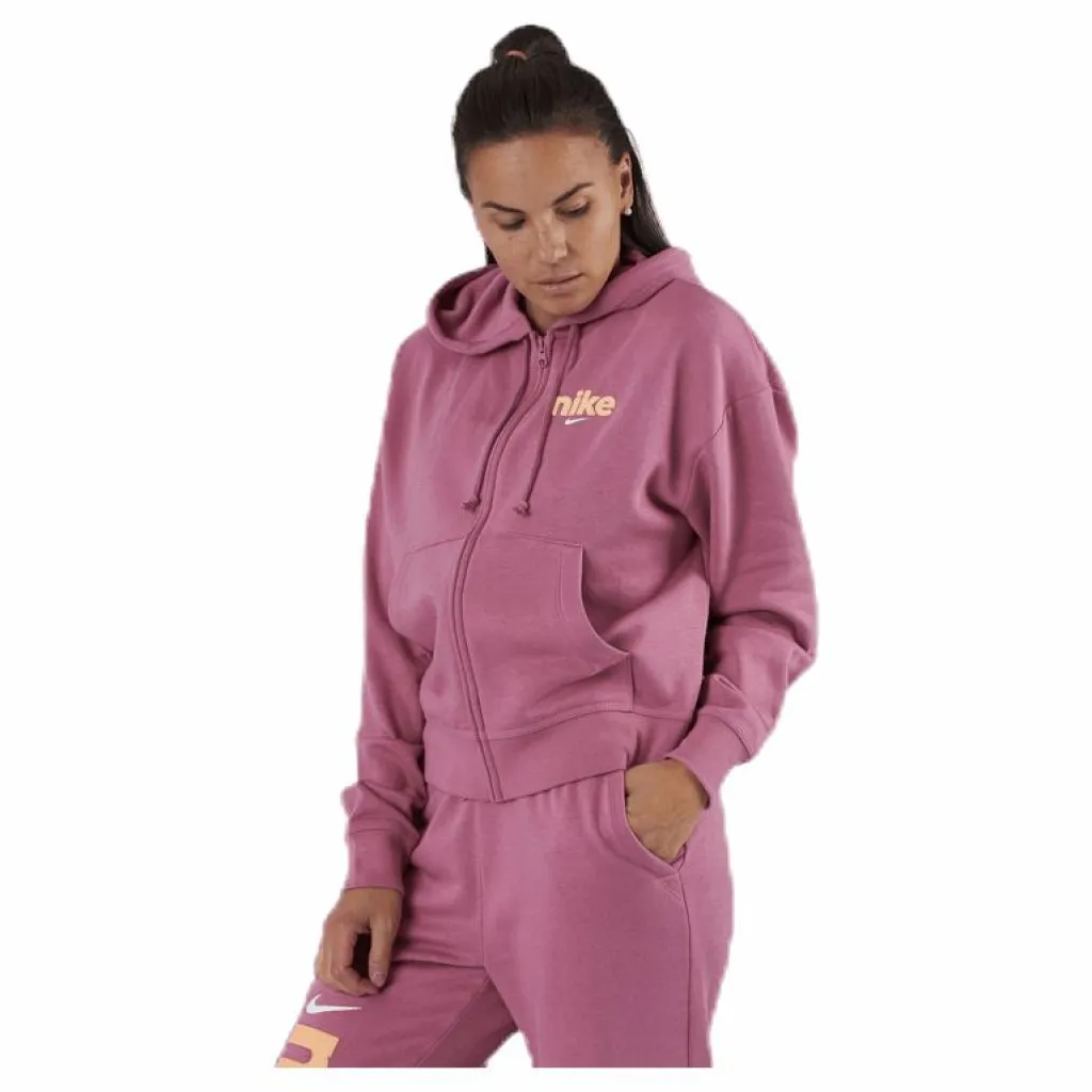 Nike Nsw Hoodie Fz Flc Bb Vrsty Pink Rosa Best