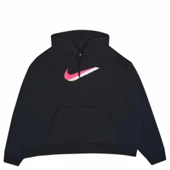 Nike Nsw Icn clsh hoody ft Plus Black Svart Online