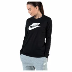 Nike Nsw Ls Sweater White/Black Svart New