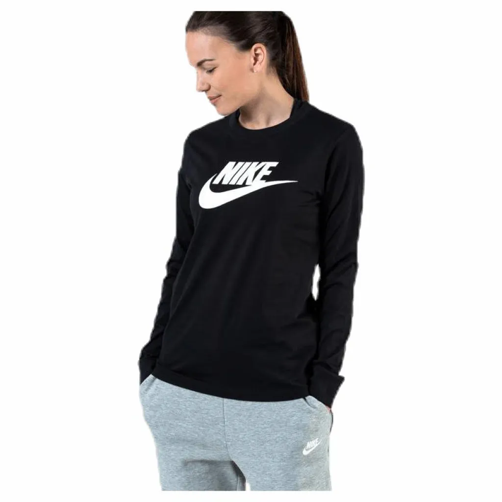 Nike Nsw Ls Sweater White/Black Svart New
