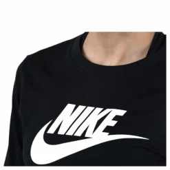 Nike Nsw Ls Sweater White/Black Svart New