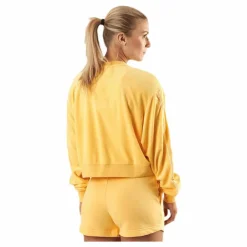 Nike Nsw Retro Femme Crew Terry Yellow Gul Hot