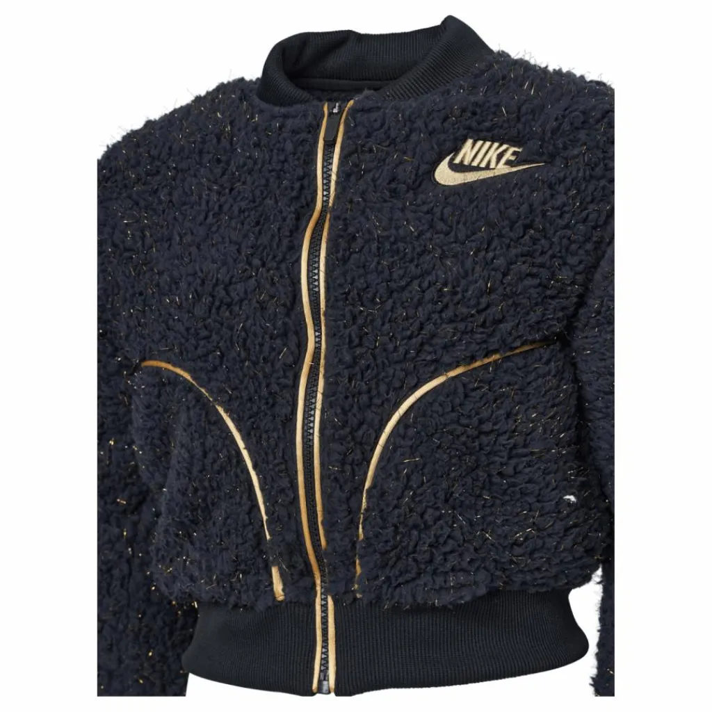 Nike NSW Sherpa Shine Bomber Junior Black Svart Outlet