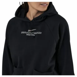 Nike Nsw Swoosh Hoodie Ft White/Black Svart Clearance