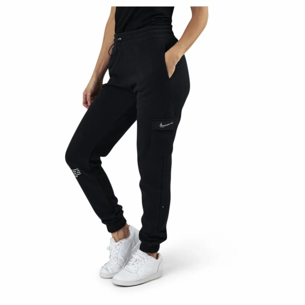 Nike Nsw Swoosh Pant Ft White/Black Svart
