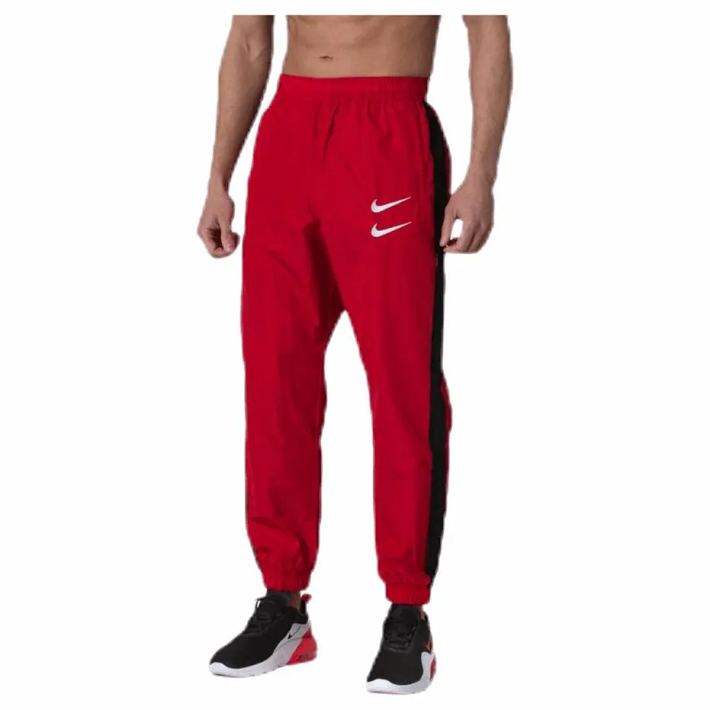 Nike Nsw Swoosh Pant White/Black/Red Röd Clearance