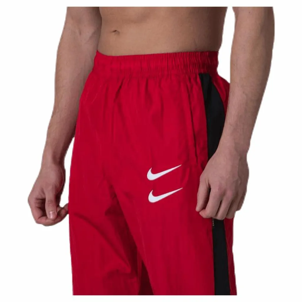 Nike Nsw Swoosh Pant White/Black/Red Röd Clearance