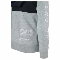 Nike NSW Swoosh Zip Hoodie Junior Grey Grå New