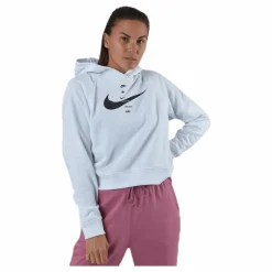 Nike Nsw Swsh Hoodie Flc Bb White/Black Vit Hot