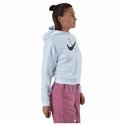 Nike Nsw Swsh Hoodie Flc Bb White/Black Vit Hot