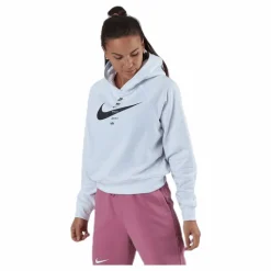 Nike Nsw Swsh Hoodie Flc Bb White/Black Vit Hot