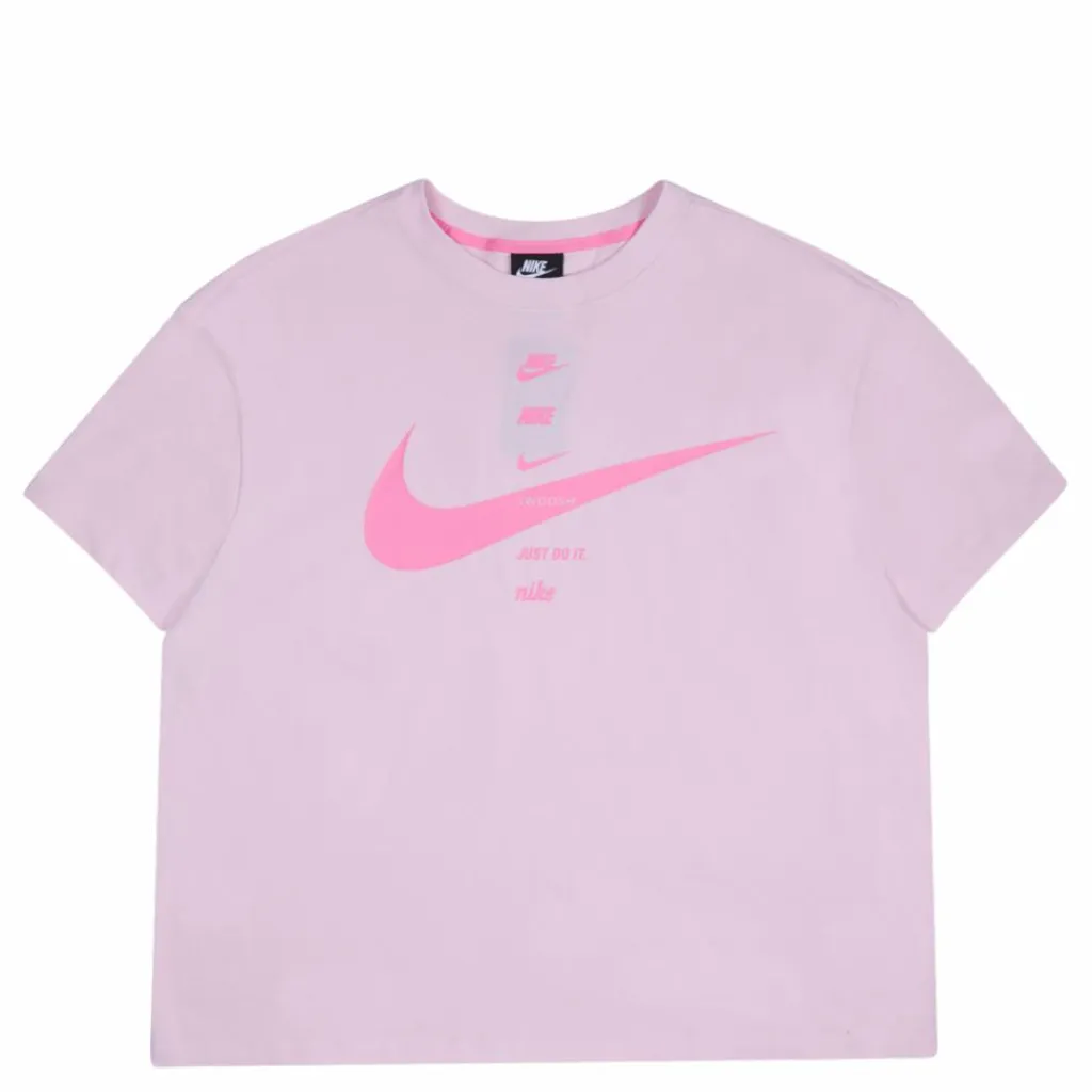 Nike Nsw Swsh Top Ss Plus Pink Rosa Clearance