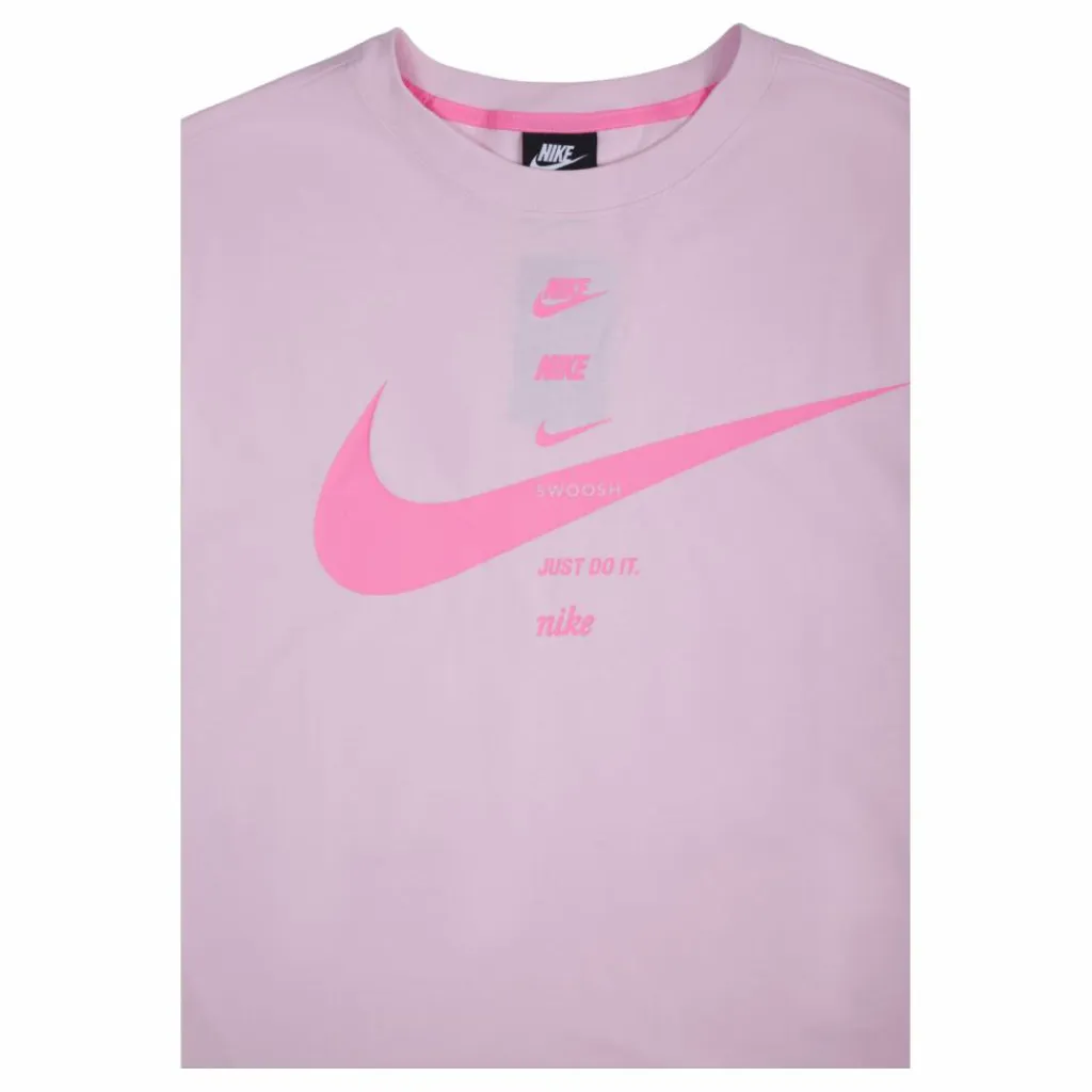 Nike Nsw Swsh Top Ss Plus Pink Rosa Clearance