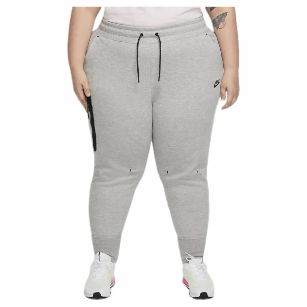 Nike Nsw Tch Flc Pant Plus Grey Grå Clearance