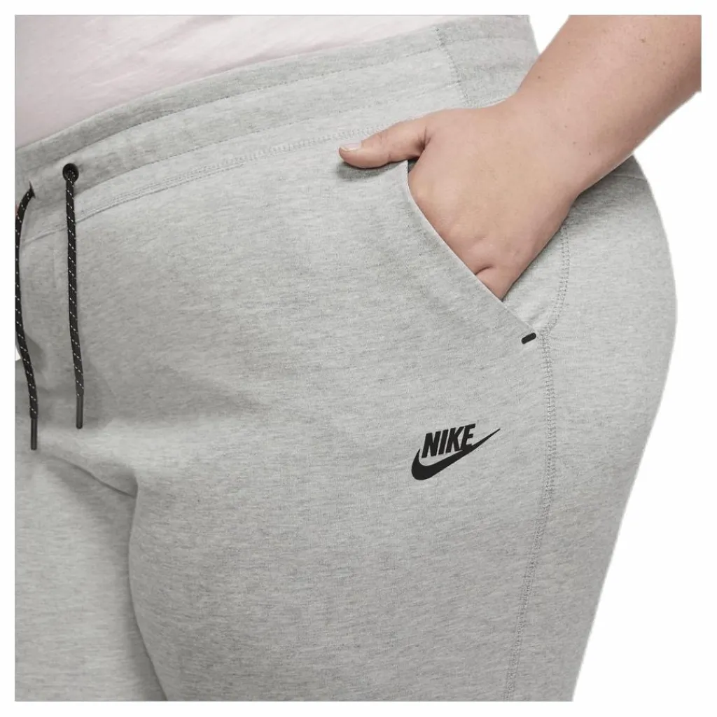 Nike Nsw Tch Flc Pant Plus Grey Grå Clearance