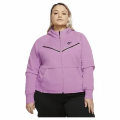 Nsw tch flc wr hoody fz plus Pink*Nike Clearance
