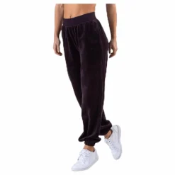 Nike NSW Velour Pant Purple Svart Clearance