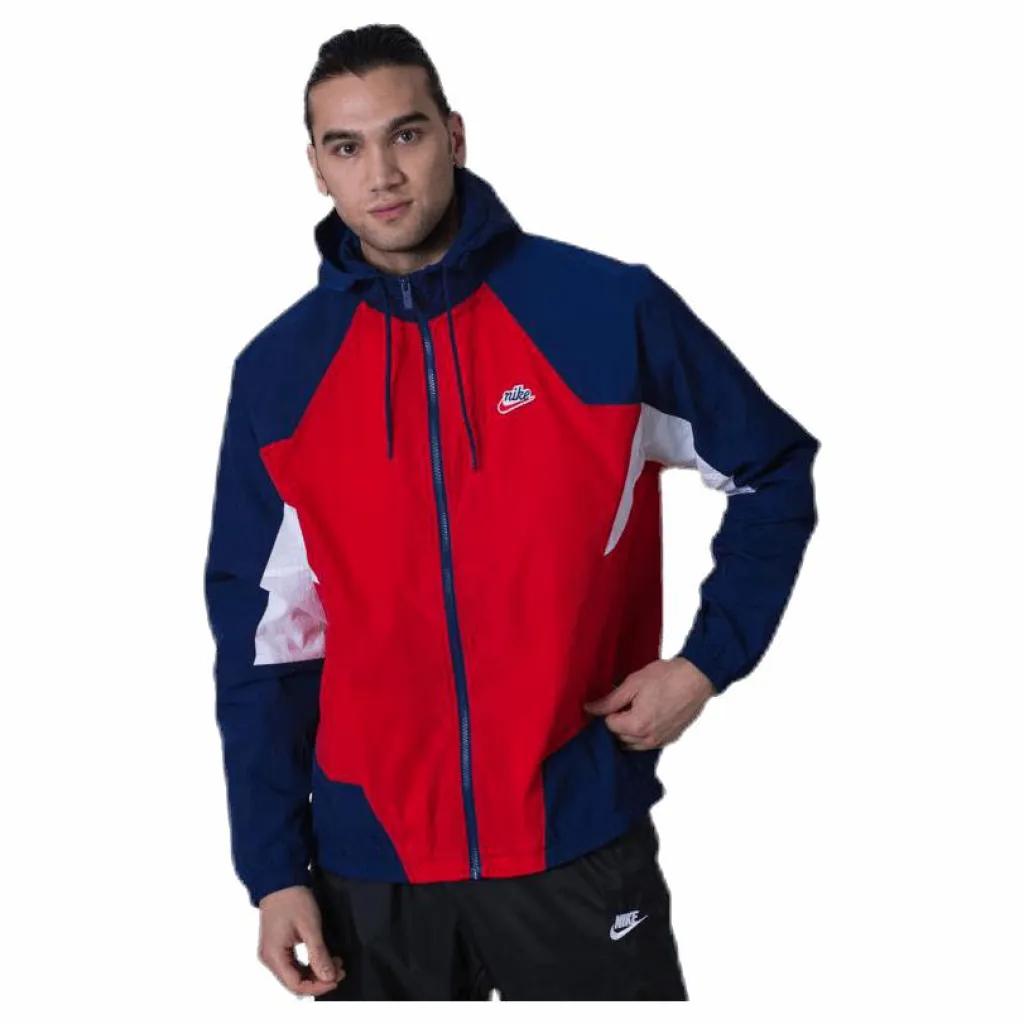Nike Nsw Wr Jacket Woven Signature Blue/Red Flerfärgad New