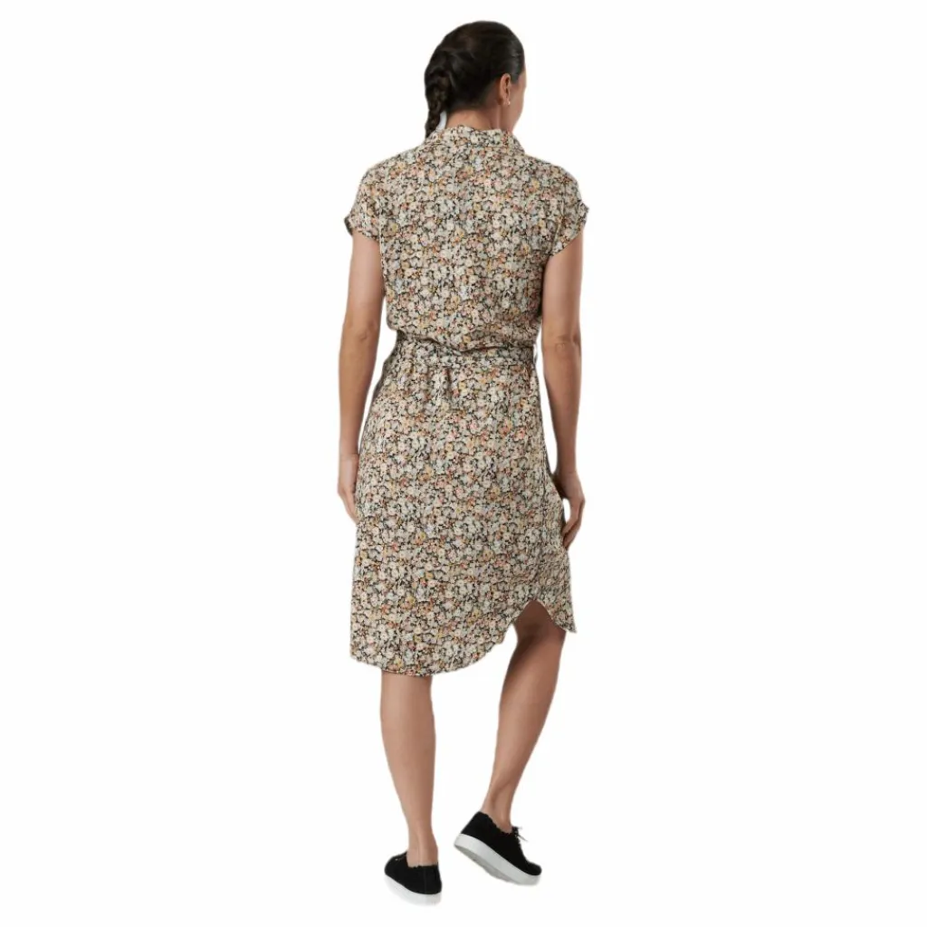 Pieces Nya Ss Shirt Dress Black Svart Discount