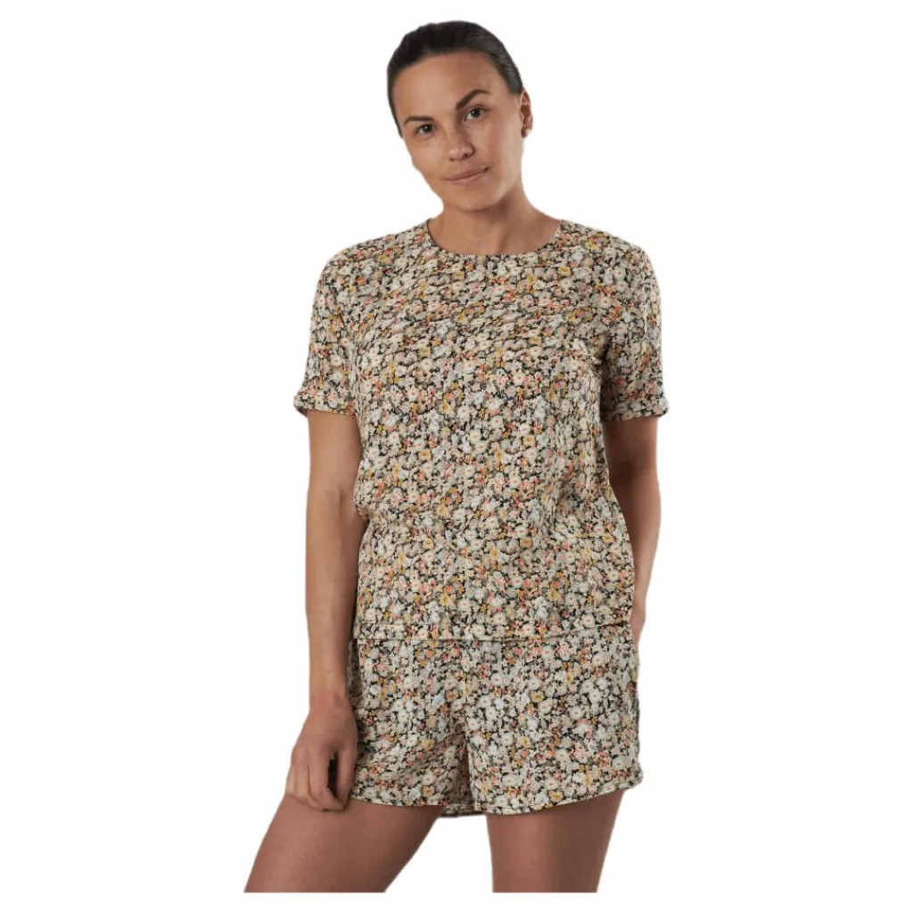 Pieces Nya Ss Top Black Svart Discount