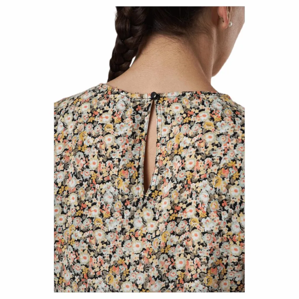 Pieces Nya Ss Top Black Svart Discount