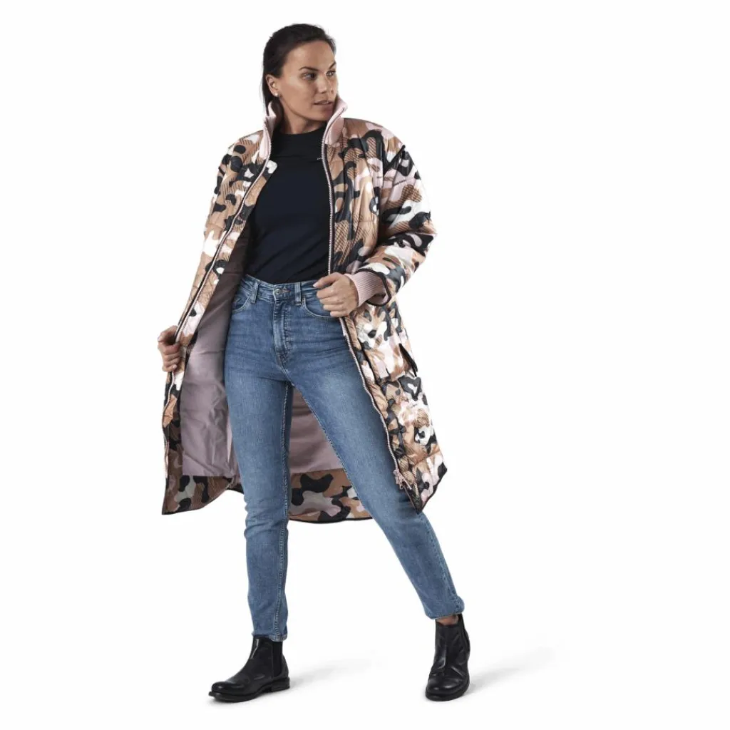 Kari Traa Nyre Parka Pink/Patterned Rosa och Mönstrad Outlet