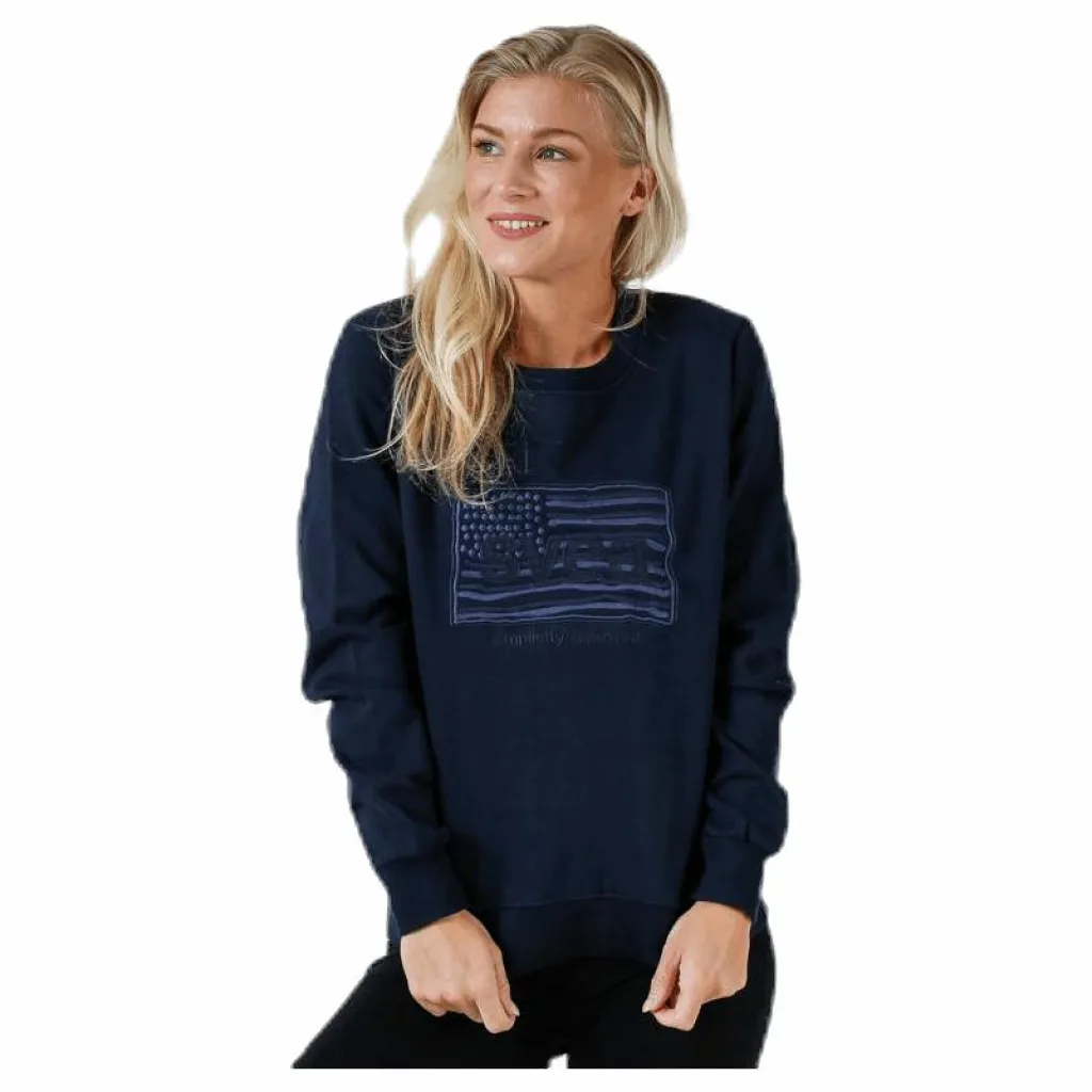 Svea Olivia Crew Blue Blå Sale