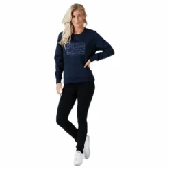 Svea Olivia Crew Blue Blå Sale