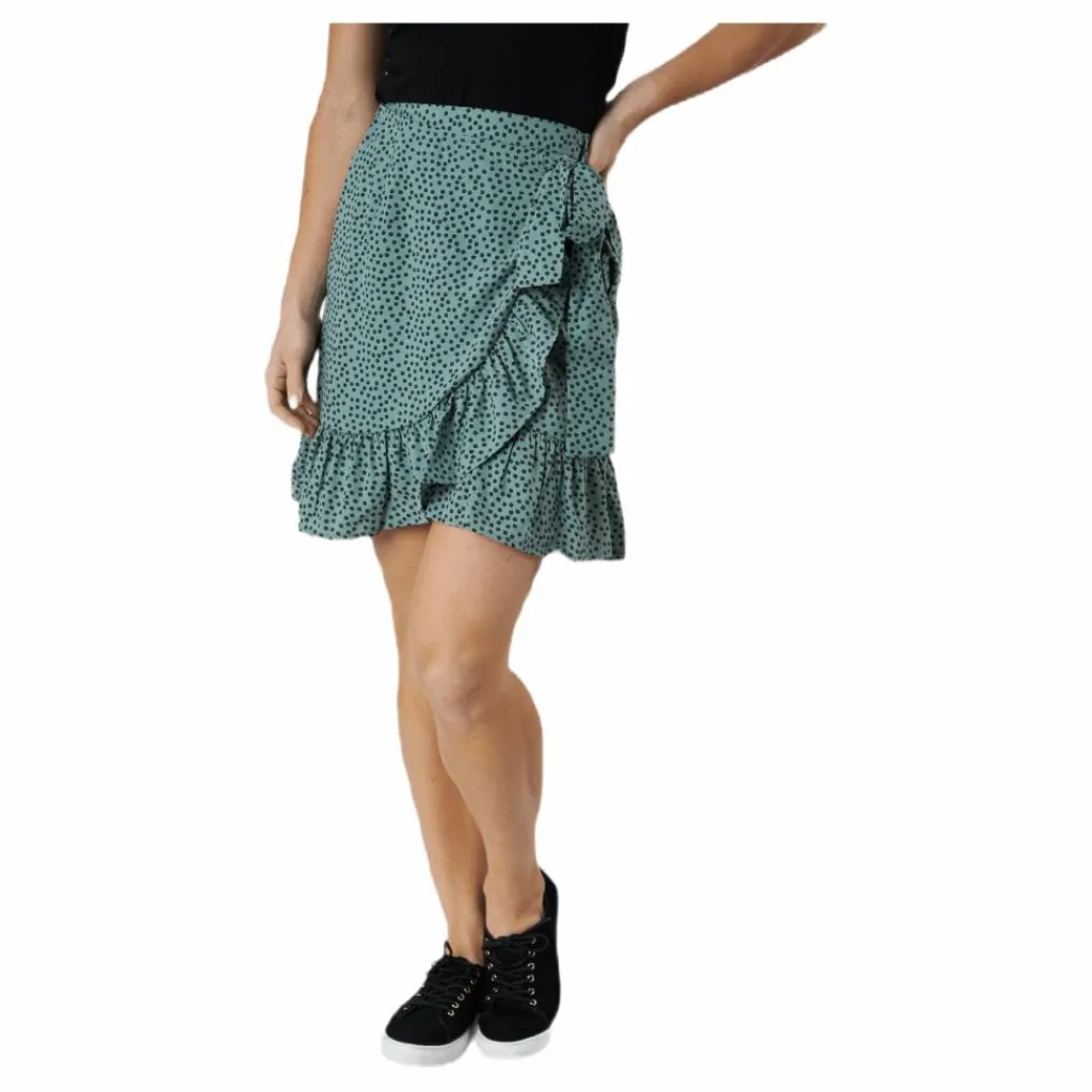 Only Olivia Wrap Skirt Wvn Green Grön Clearance